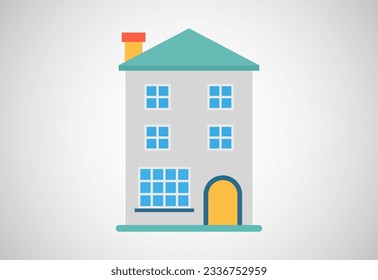 House or home design template vector illustration. Logo for real estate business or company