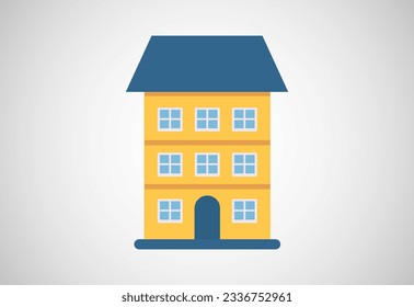 Ilustración vectorial de la plantilla de diseño residencial o de la casa. Logo para negocios inmobiliarios o empresa