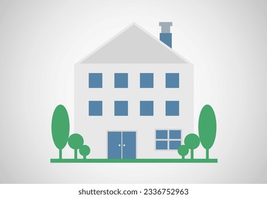 Ilustración vectorial de la plantilla de diseño residencial o de la casa. Logo para negocios inmobiliarios o empresa