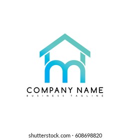 house home emblem blue knot symbol curve looped icon logo logotype art