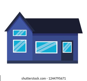 house home exterior on white background