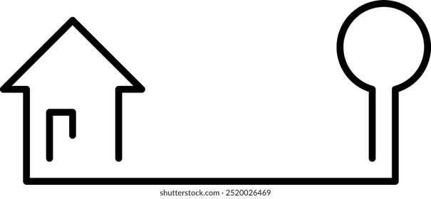 Elemento de diseño de icono de casa o hogar