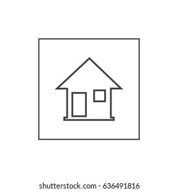 House, home icon. Flat design. vector. 