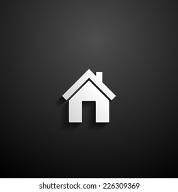 House, home icon isolated vector