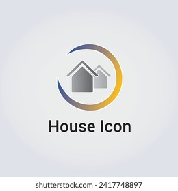 House, Home Icon Logo - Graphic Element - Illustration - Hand drawn Real Estate Business Branding Design