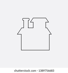 house home icon sign signifier vector