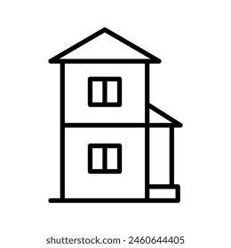 House and home icon. Simple country house. Vector illustration.