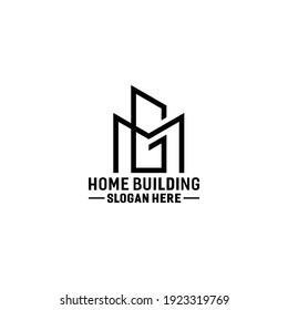 Logo-Design für das Briefbild-Design des MG-Gebäudes