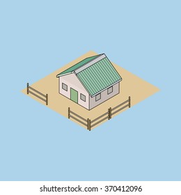 house, home, isometric style