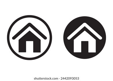 House, home logo. House icons vector set. Home sign and symbol design. House, home simple symbols. Vector illustration.
