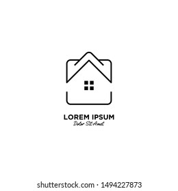 House Home Logo Vector Icon Illustration Stock Vector (Royalty Free ...