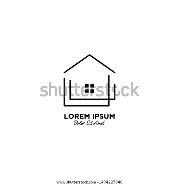 House Home Logo Vector Icon Illustration Stock Vector (Royalty Free ...