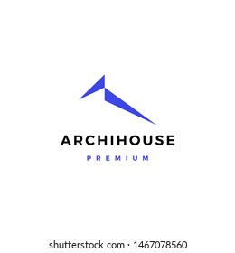 house home mortgage roof architect logo vector icon illustration 