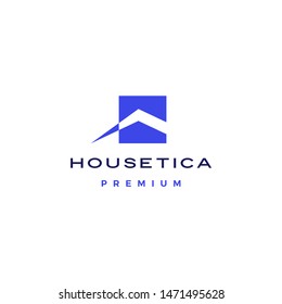 house home mortgage roof architect logo vector icon illustration


