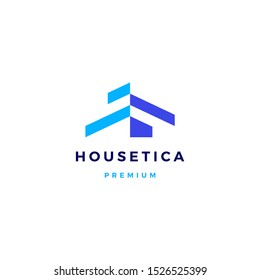 house home mortgage roof architect logo vector icon illustration