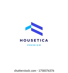 house home mortgage roof architect logo vector icon illustration