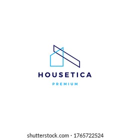 house home mortgage roof architect logo vector icon illustration