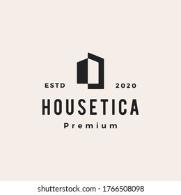 house home mortgage roof architect hipster vintage logo vector icon illustration