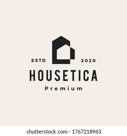 house home mortgage roof architect hipster vintage logo vector icon illustration	