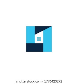 house home mortgage roof architect logo vector icon illustration