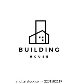 house home mortgage roof architect logo vector icon illustration	
