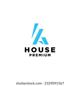 house home mortgage roof architect logo vector icon illustration
