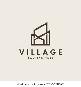 House Home Mortgage Roof Architecture Logo. Universal creative premium symbol. Vector sign icon logo template. Vector illustration