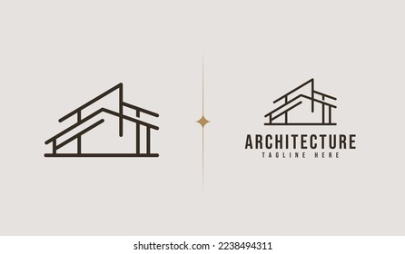 House Home Mortgage Roof Architecture Logo. Universal creative premium symbol. Vector sign icon logo template. Vector illustration