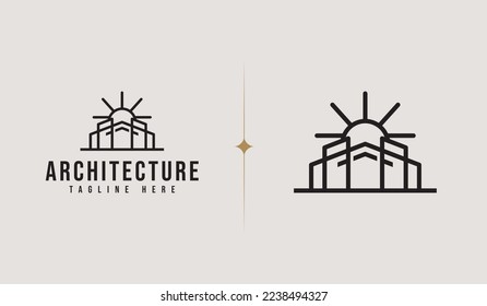 House Home Mortgage Roof Architecture Logo. Universal creative premium symbol. Vector sign icon logo template. Vector illustration