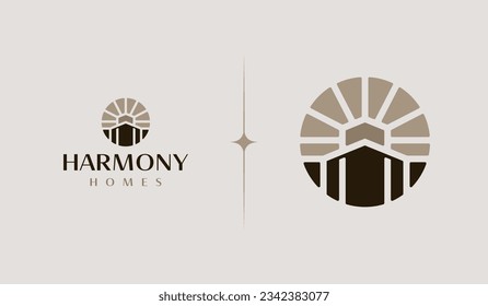 House Home Mortgage Roof Architecture Logo. Universal creative premium symbol. Vector sign icon logo template. Vector illustration