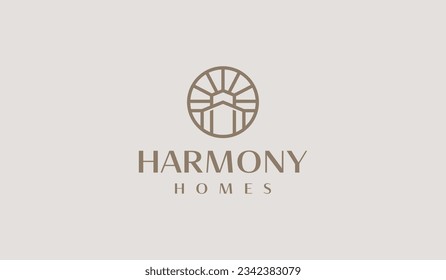 House Home Mortgage Roof Architecture Logo. Universal creative premium symbol. Vector sign icon logo template. Vector illustration