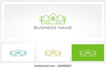 House Home Neighborhood Property Real Estate Logo