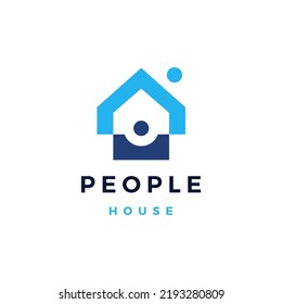 house home people human team work family logo vector icon illustration