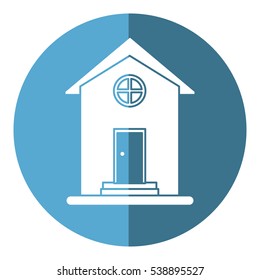 house home property round window shadow
