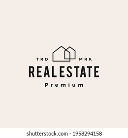house home real estate hipster vintage logo vector icon illustration