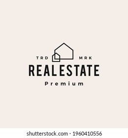 house home real estate hipster vintage logo vector icon illustration