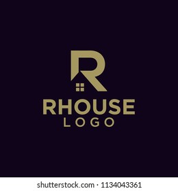 House / Home / Real Estate With Initial R Logo Design Inspiration