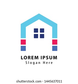House home real estate logo icon design template element