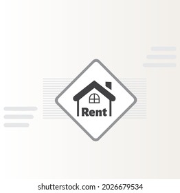 house home rent-sign icon vector design