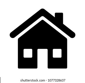 House, home residence address or real estate flat vector icon for apps and websites