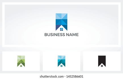 House Home Roof Mosaic Logo