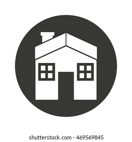 house home silhouette isolated icon vector illustration design