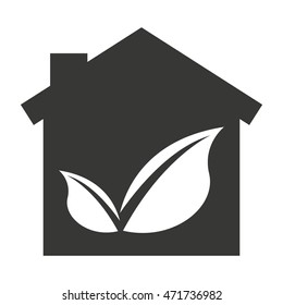house home silhouette isolated icon vector illustration design