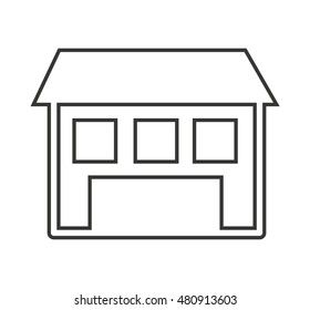 house home silhouette isolated icon vector illustration design