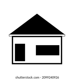 House and home simple symbols. Home line icons isolated on a white background. House icons sign.