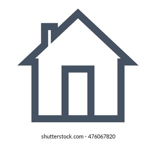 House home simple vector illustration isolated