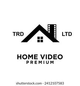 House home studio film cinema video logo icon design illustration