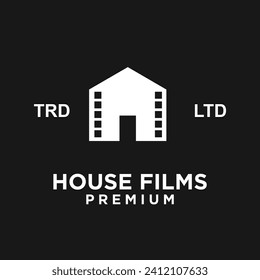 House home studio film cinema video logo icon design illustration