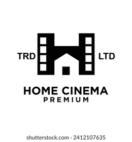 House home studio film cinema video logo icon design illustration