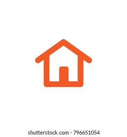 House, home symbol, linear vector icon